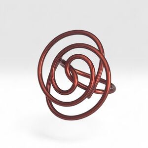 5 For $25💫Copper Colored Swirl Wire Ring